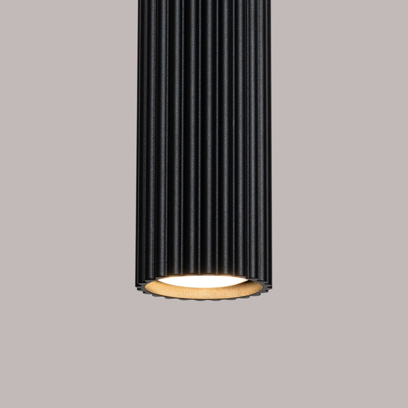 Pendant light KARBON 1 Black Aluminium GU10 Modern Design