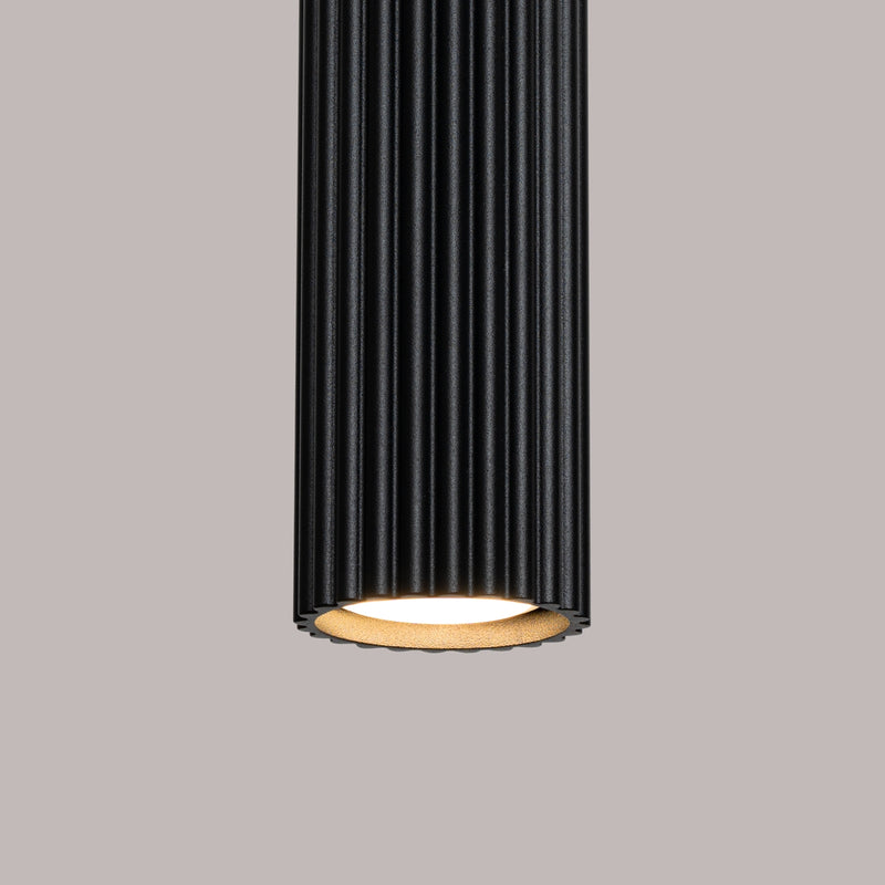 Pendelleuchte KARBON 1 Schwarz Aluminium GU10 Modernes Design