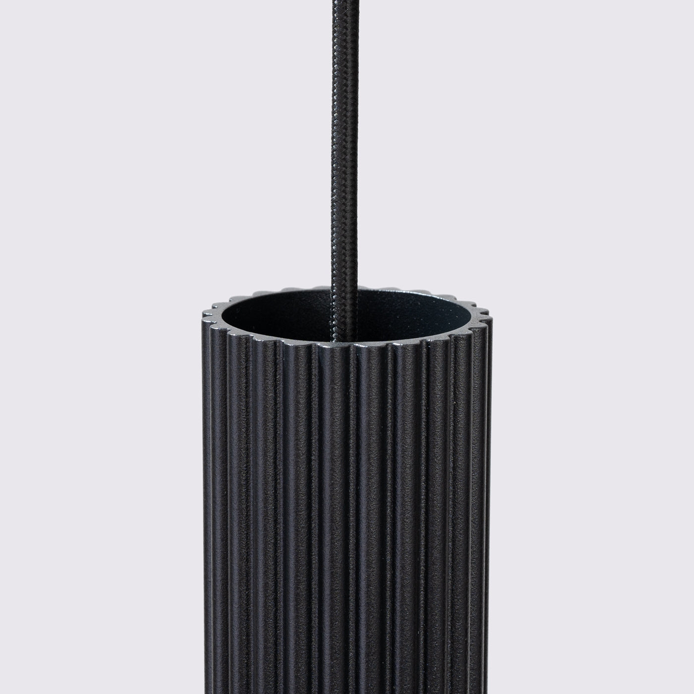 Pendant light KARBON 1 Black Aluminium GU10 Modern Design