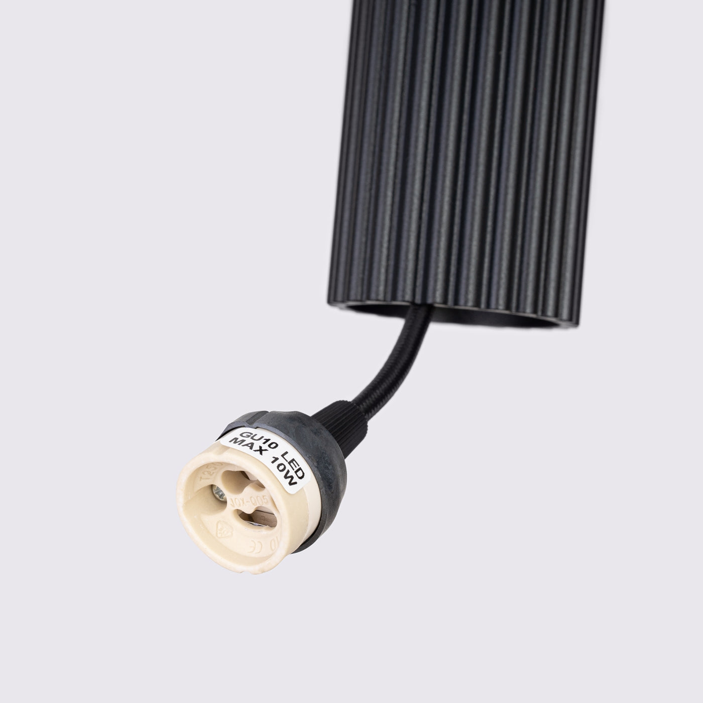 Pendant light KARBON 1 Black Aluminium GU10 Modern Design