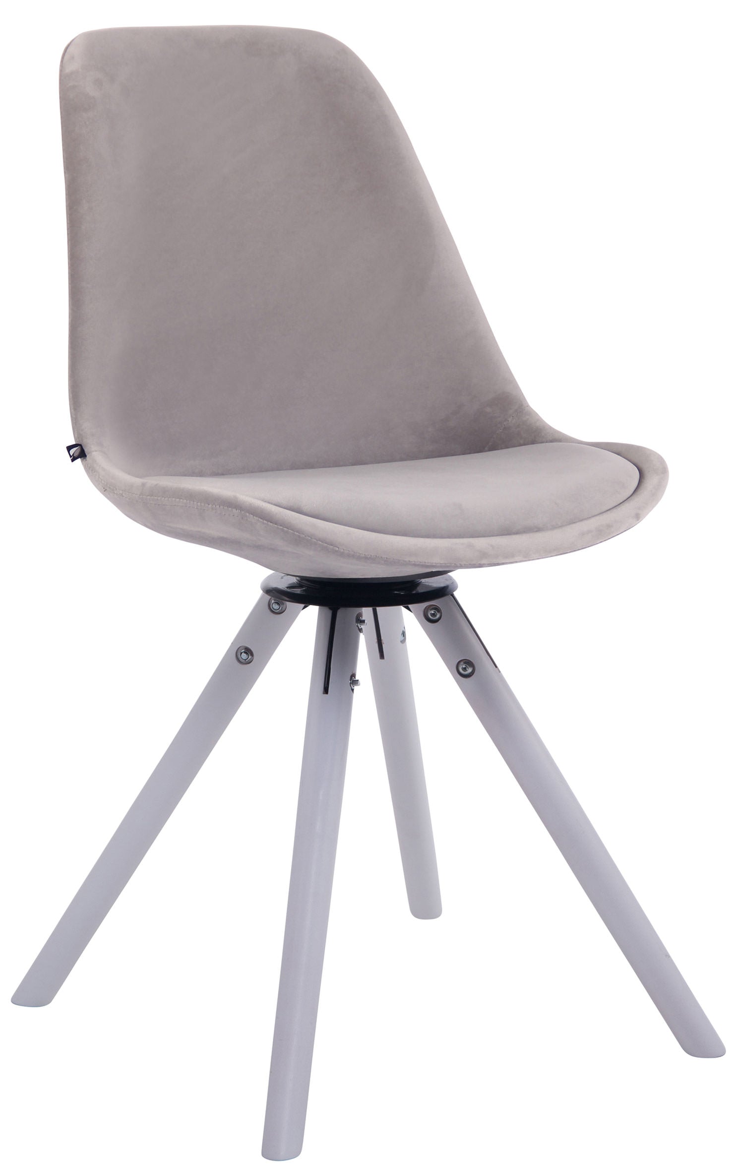 Troyes velvet round dining chair