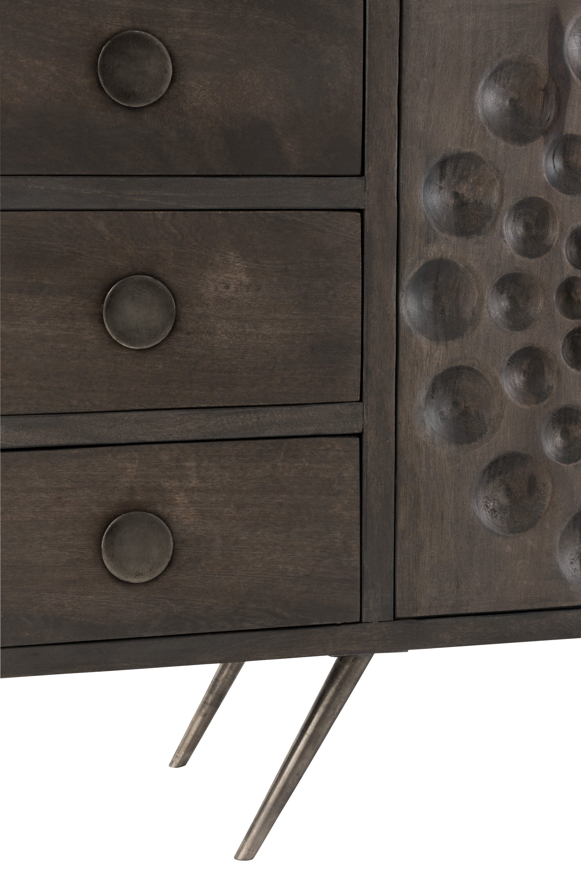 Dressoir Dressoir "Ethnic" Traditie ontmoet functionaliteit in mangoboombruin