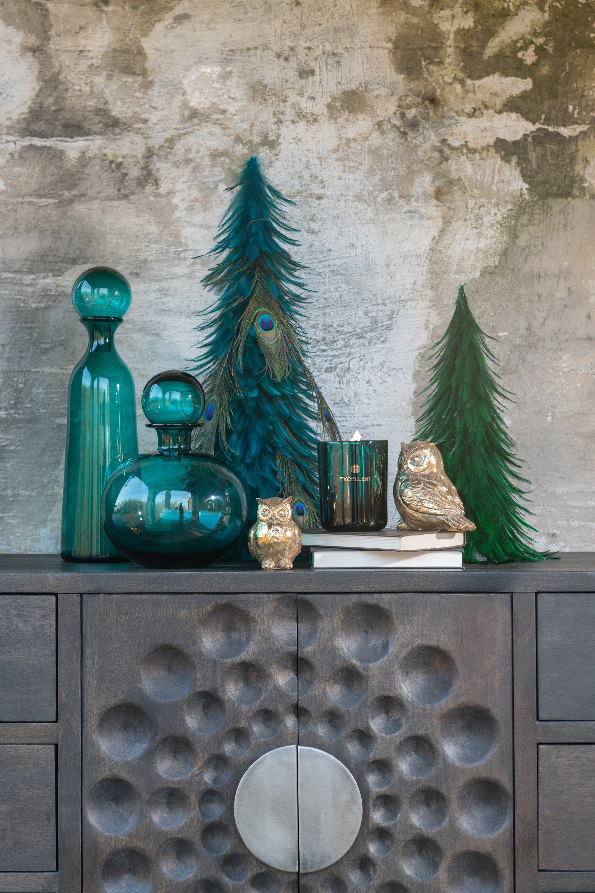 Dressoir Dressoir "Ethnic" Traditie ontmoet functionaliteit in mangoboombruin