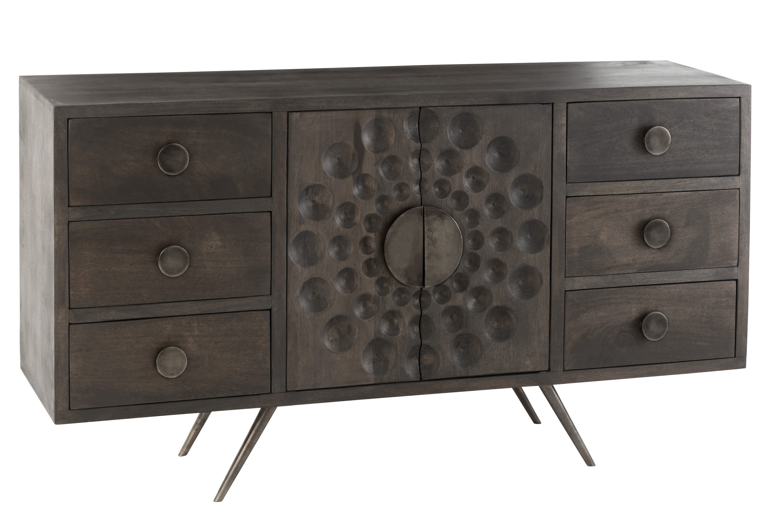 Dressoir Dressoir "Ethnic" Traditie ontmoet functionaliteit in mangoboombruin