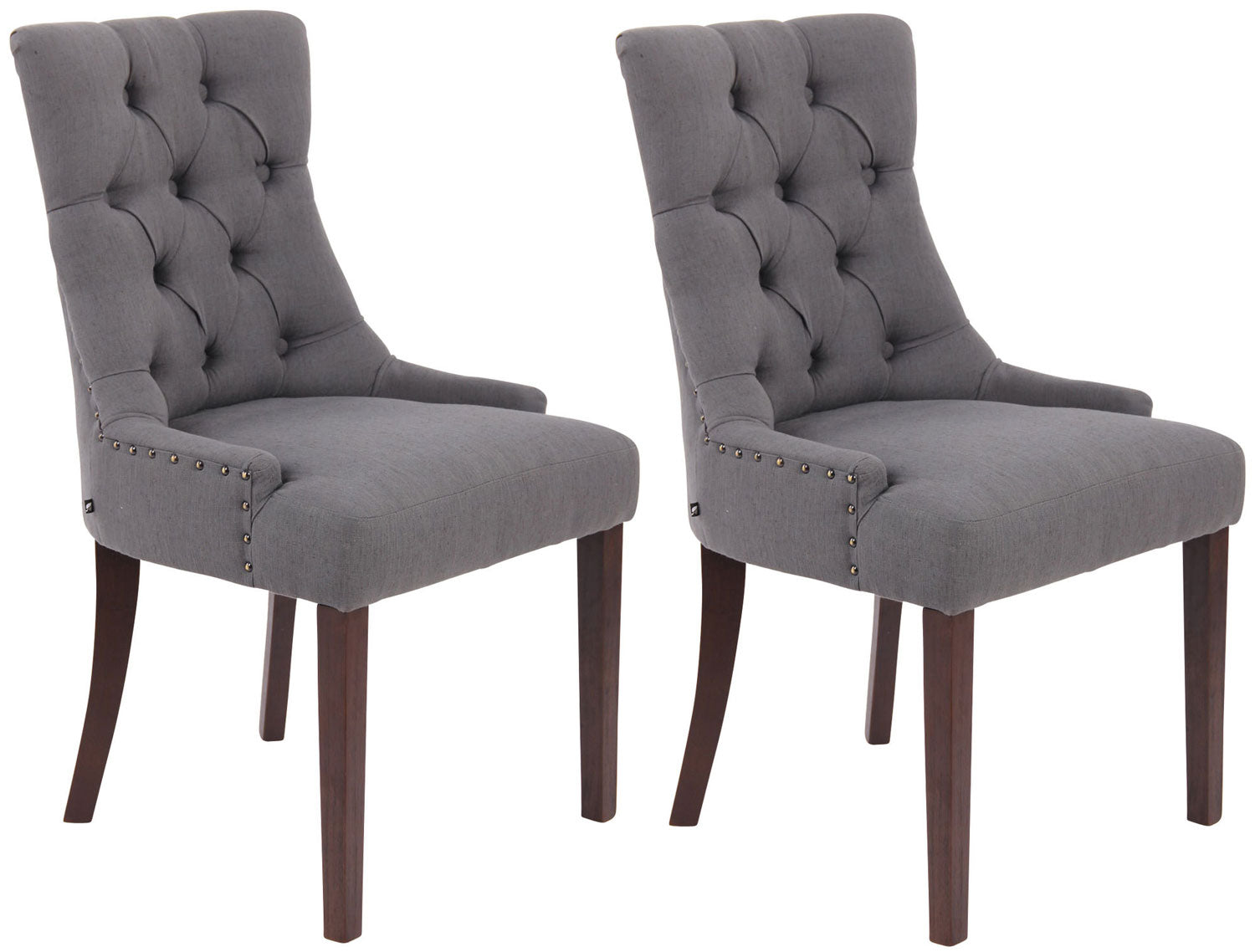 Set van 2 eetkamerstoelen Aberdeen stof