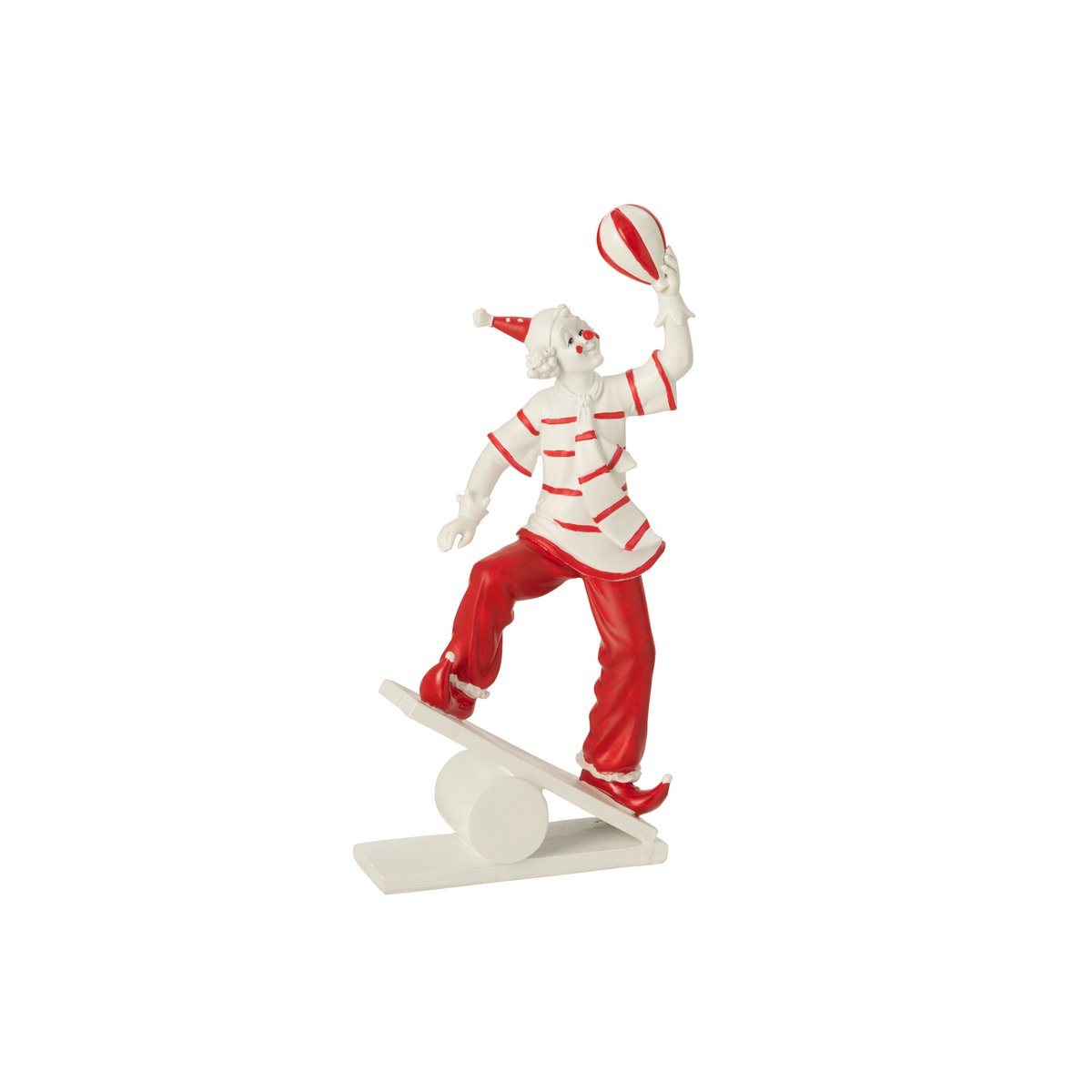 J-Line Clown Koorddanser Steen Wit/Rood