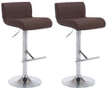 Set of 2 bar stools California fabric