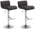 Set of 2 bar stools California fabric