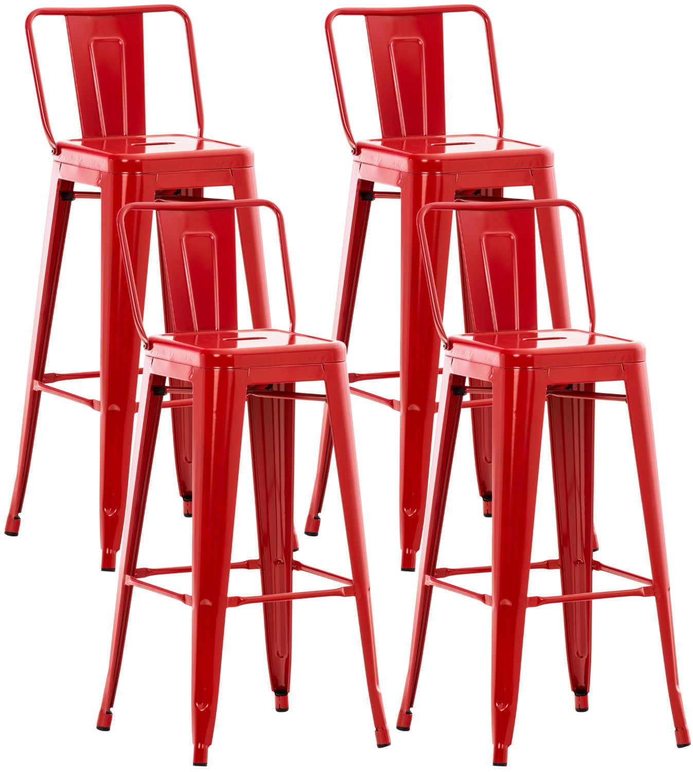 set van 4 Mason barkrukken