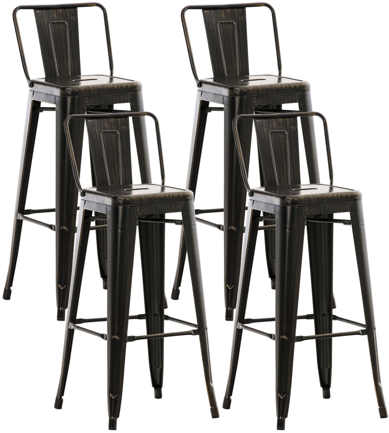 set van 4 Mason barkrukken
