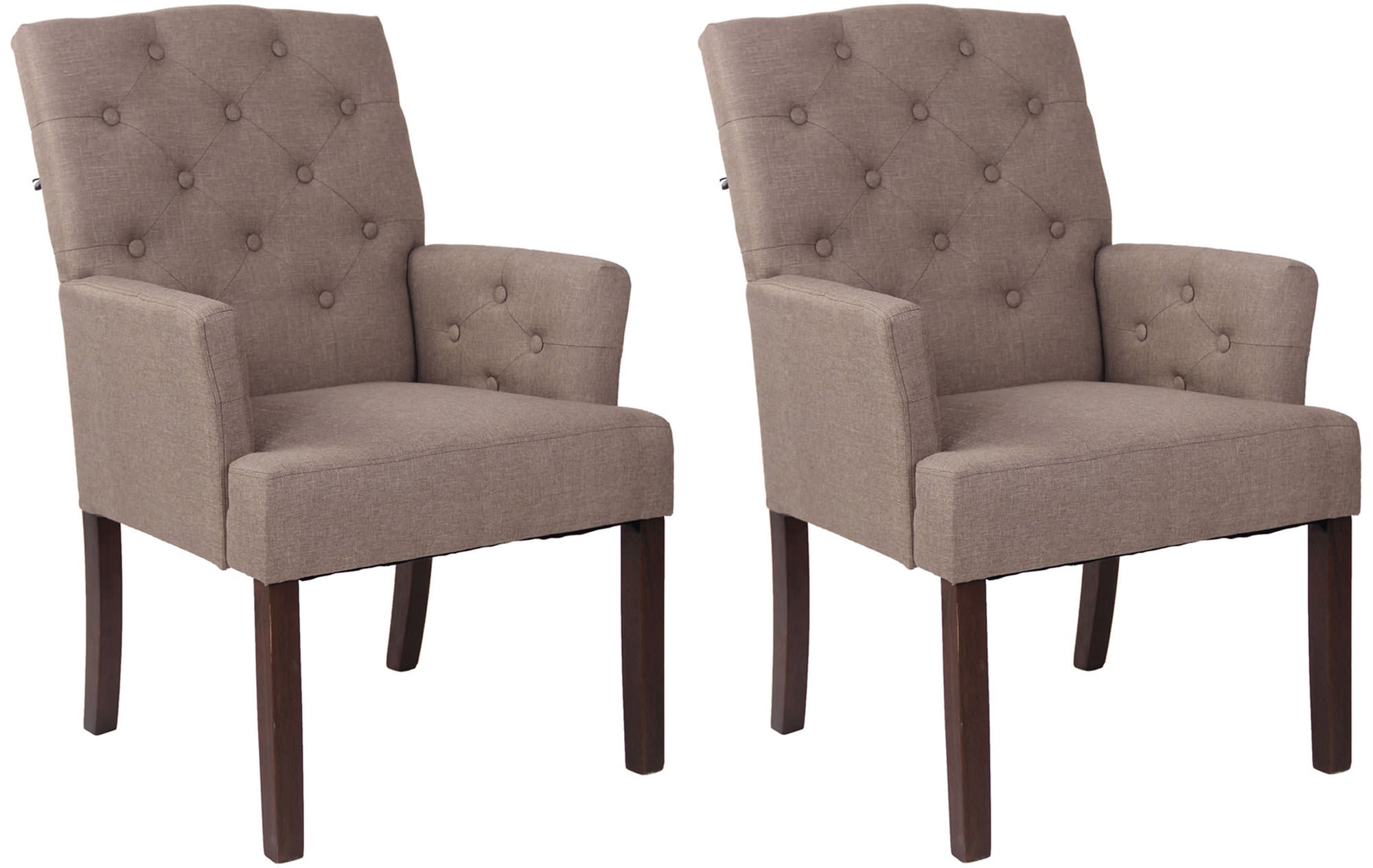 2er Set Esszimmerstuhl Sugar Stoff