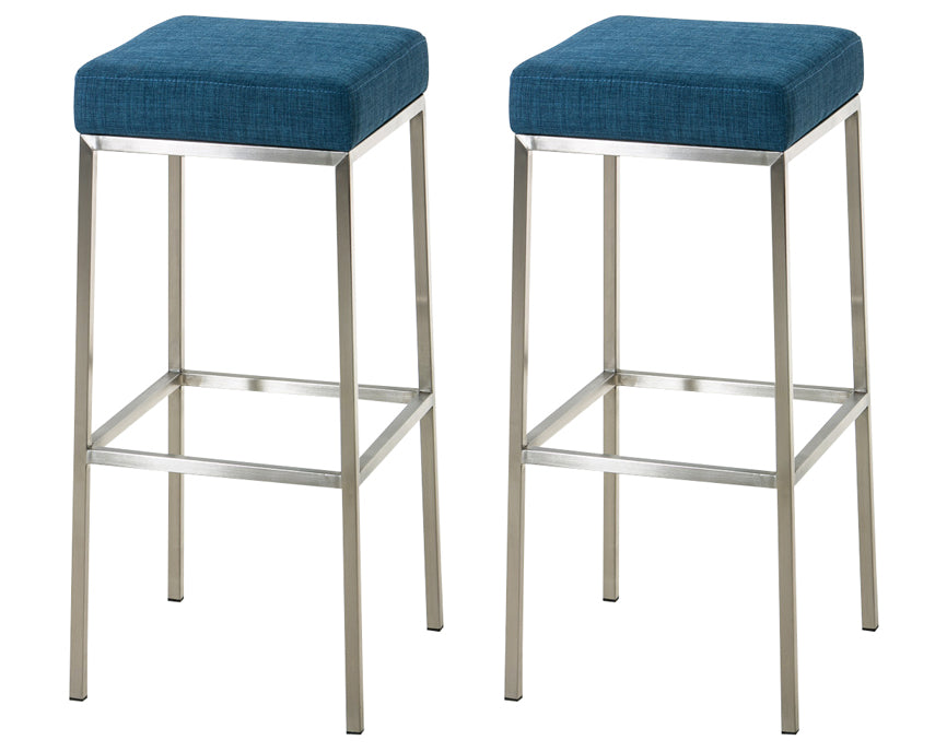 Set van 2 barkrukken Montreal stoffen bekleding