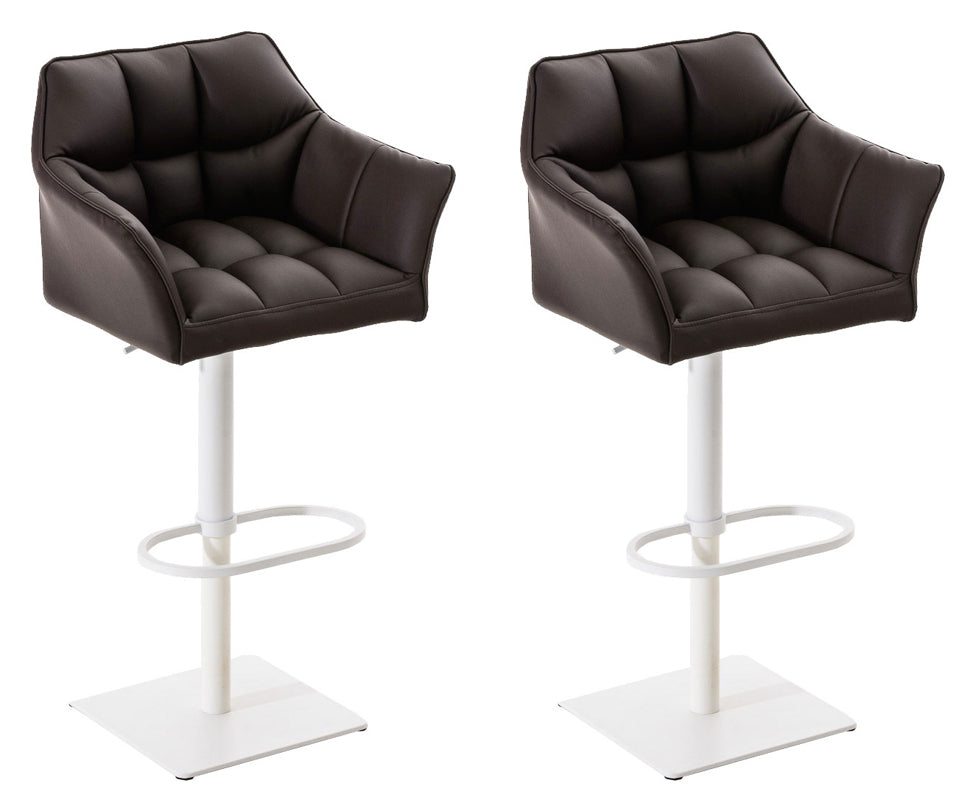 Set van 2 barkrukken Damaso kunstleer