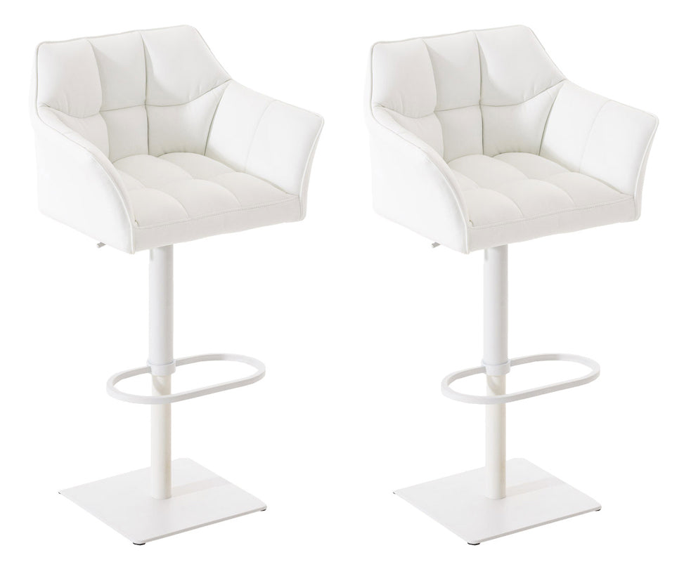 Set van 2 barkrukken Damaso kunstleer