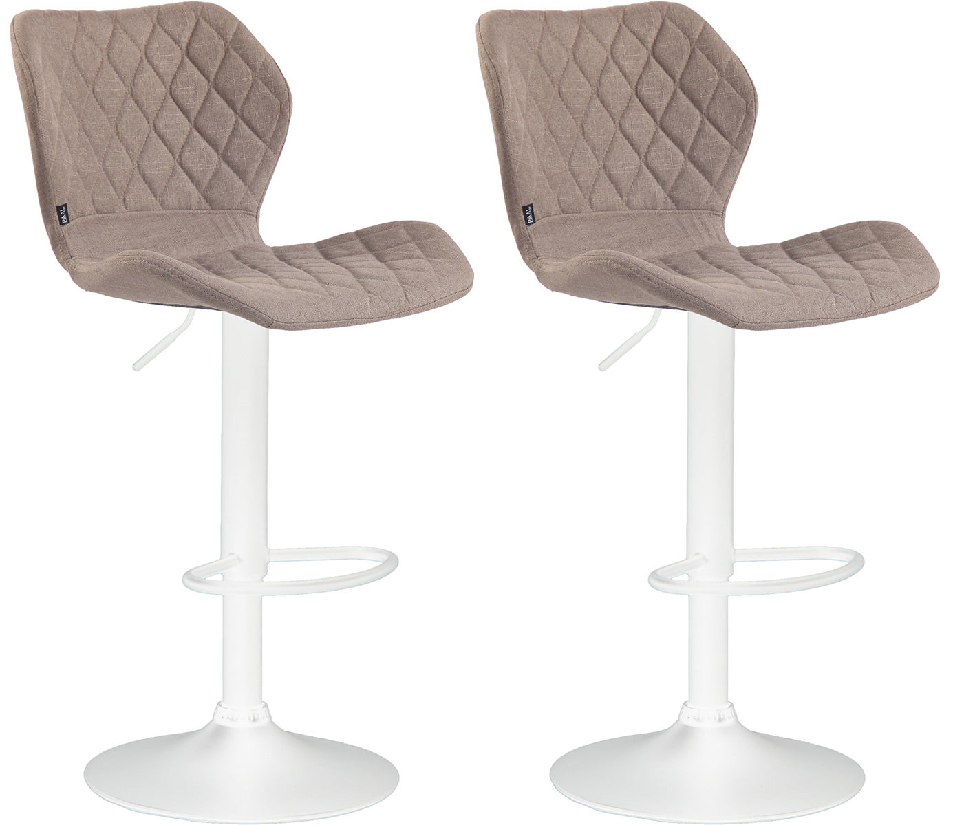 Set van 2 barkrukken kurkstof