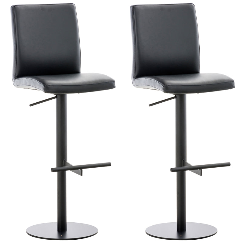 Set of 2 Cadiz bar stools with faux leather cover