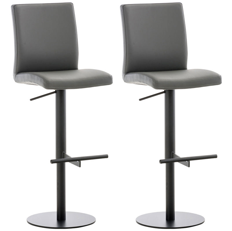 Set of 2 Cadiz bar stools with faux leather cover