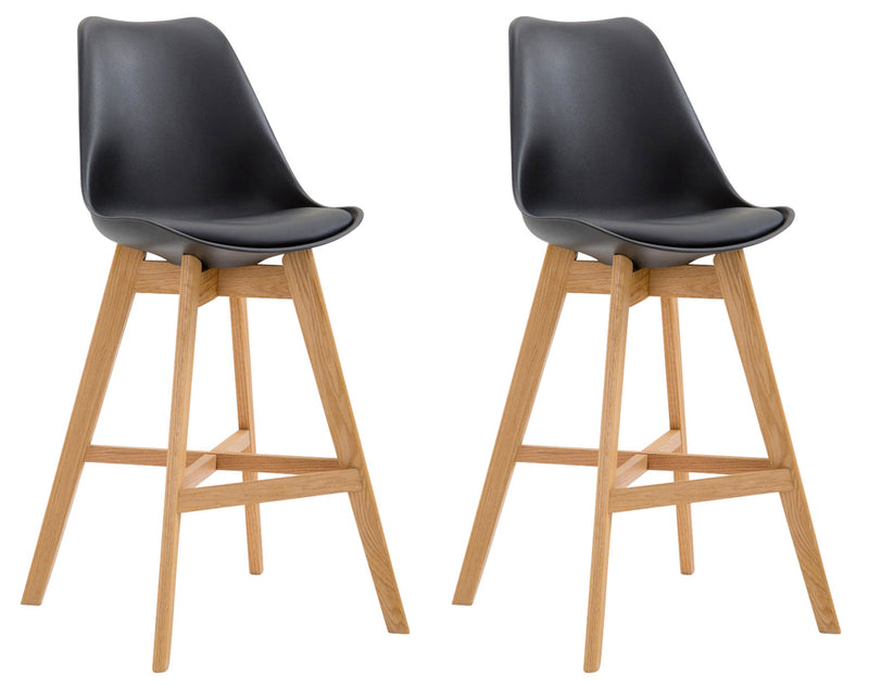 Set van 2 barkrukken Cannes kunststof