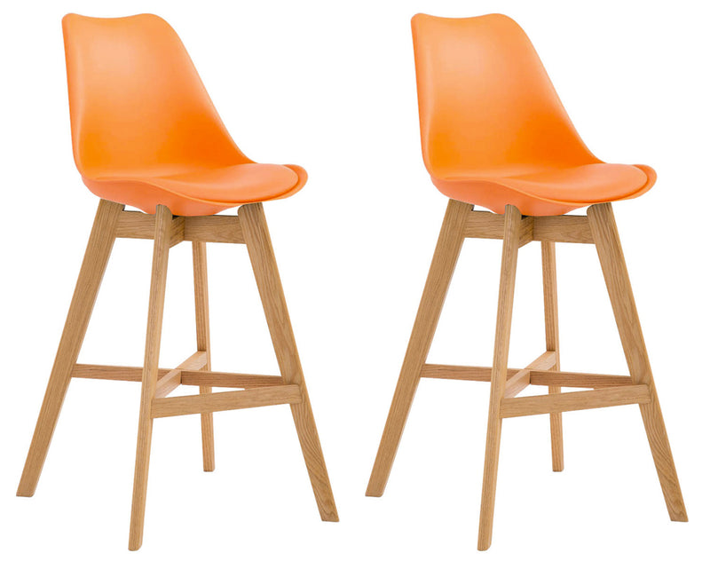 Set van 2 barkrukken Cannes kunststof