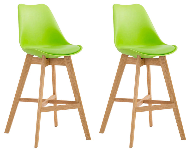 Set van 2 barkrukken Cannes kunststof