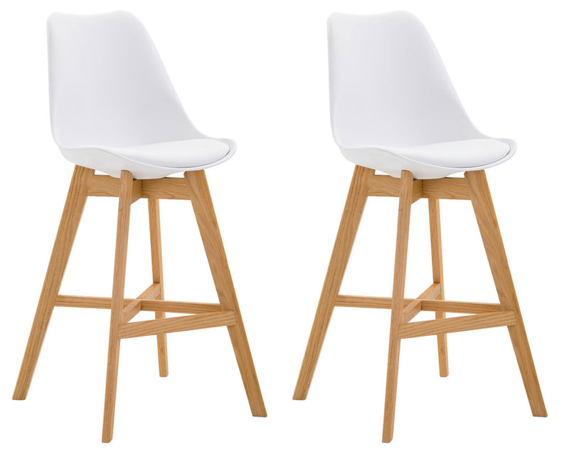 Set van 2 barkrukken Cannes kunststof