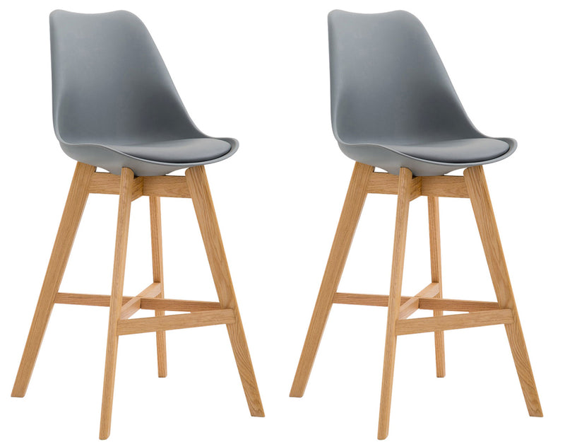 Set van 2 barkrukken Cannes kunststof