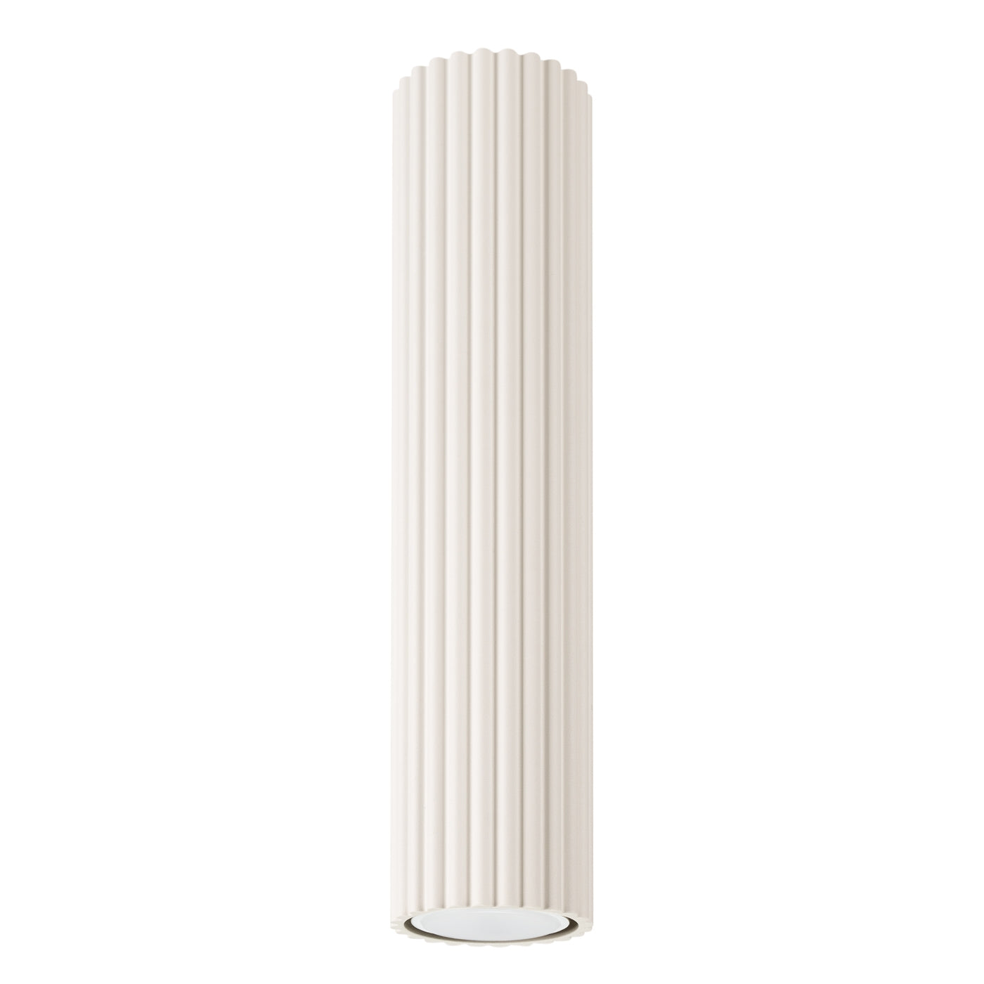 Deckenleuchte Karbon 30 Beige Aluminium Zylinder Modern Plafond