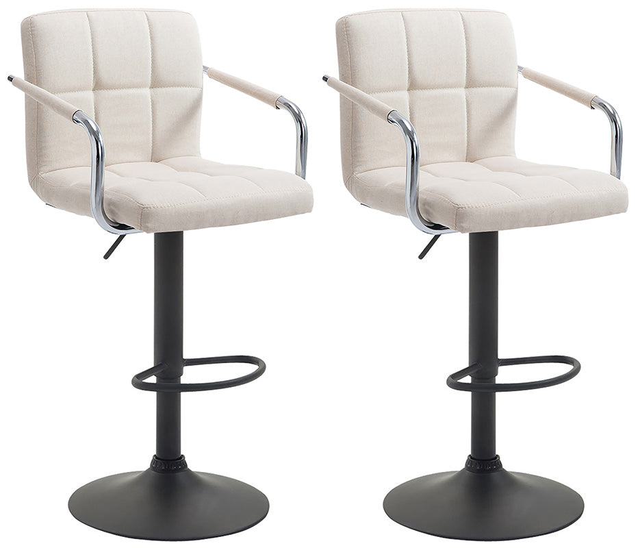 Set of 2 bar stools Lucy fabric