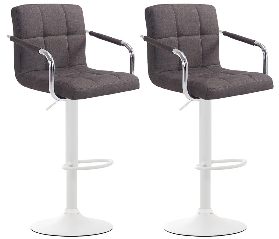 Set of 2 bar stools Lucy fabric