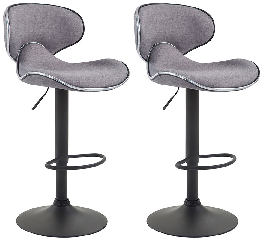 Set of 2 bar stools Las Vegas V2 fabric