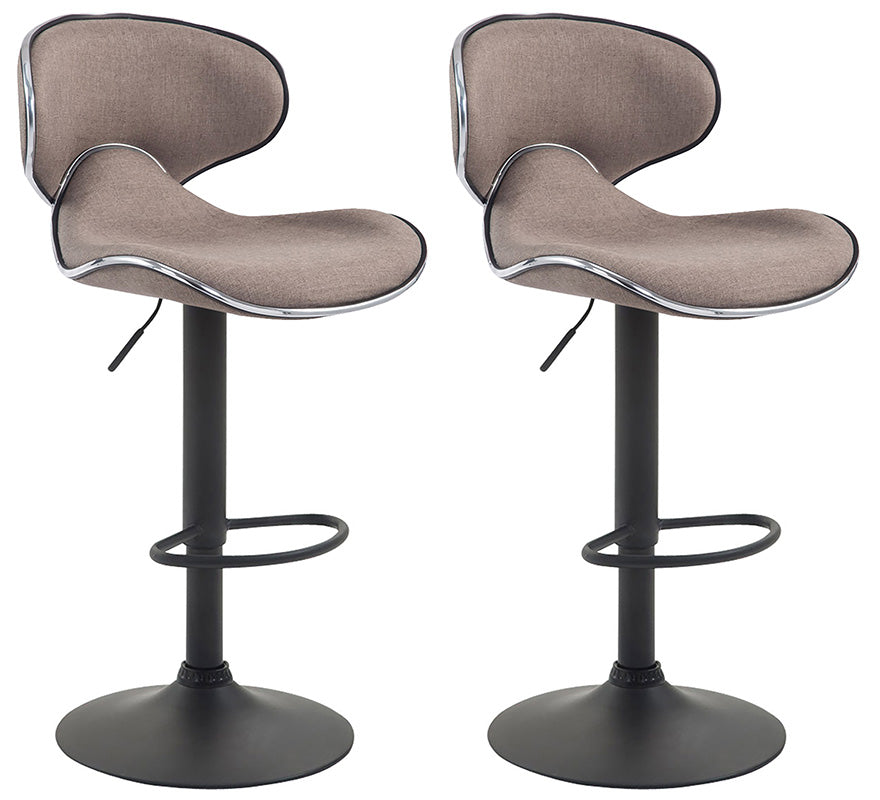 Set of 2 bar stools Las Vegas V2 fabric