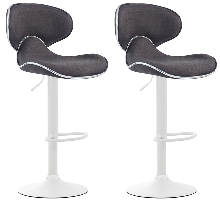 Set of 2 bar stools Las Vegas V2 fabric