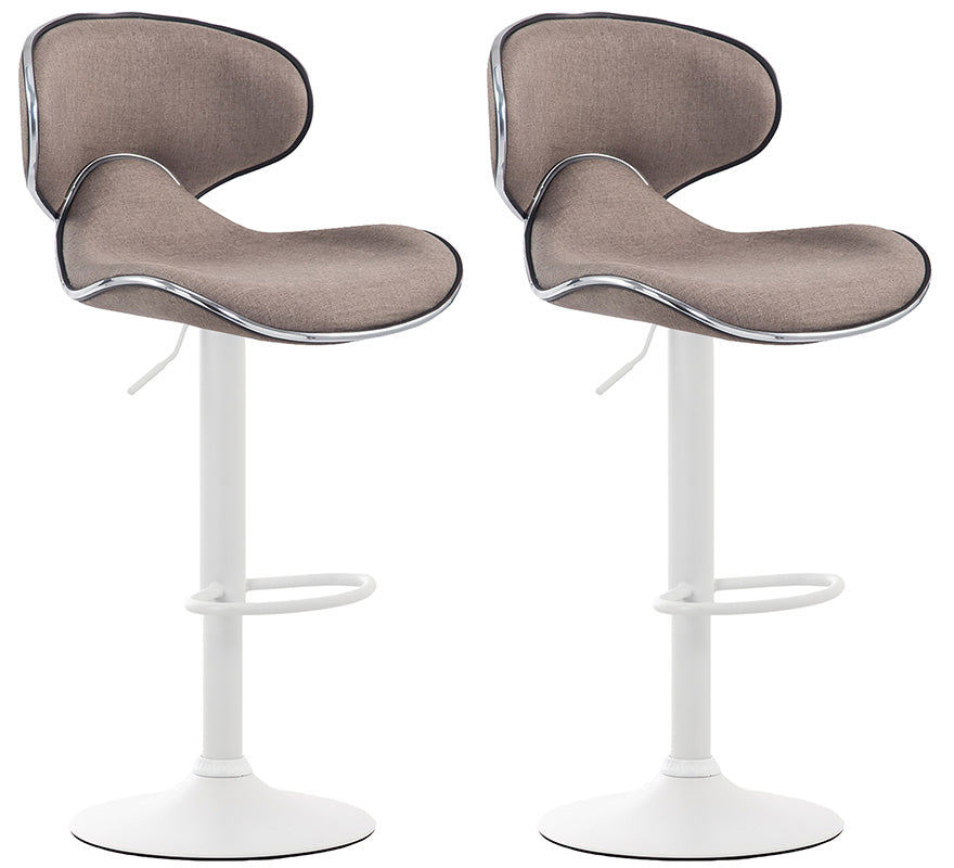 Set of 2 bar stools Las Vegas V2 fabric