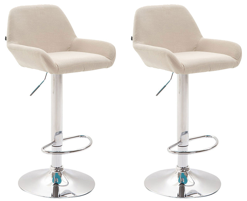 Set of 2 bar stools Braga fabric