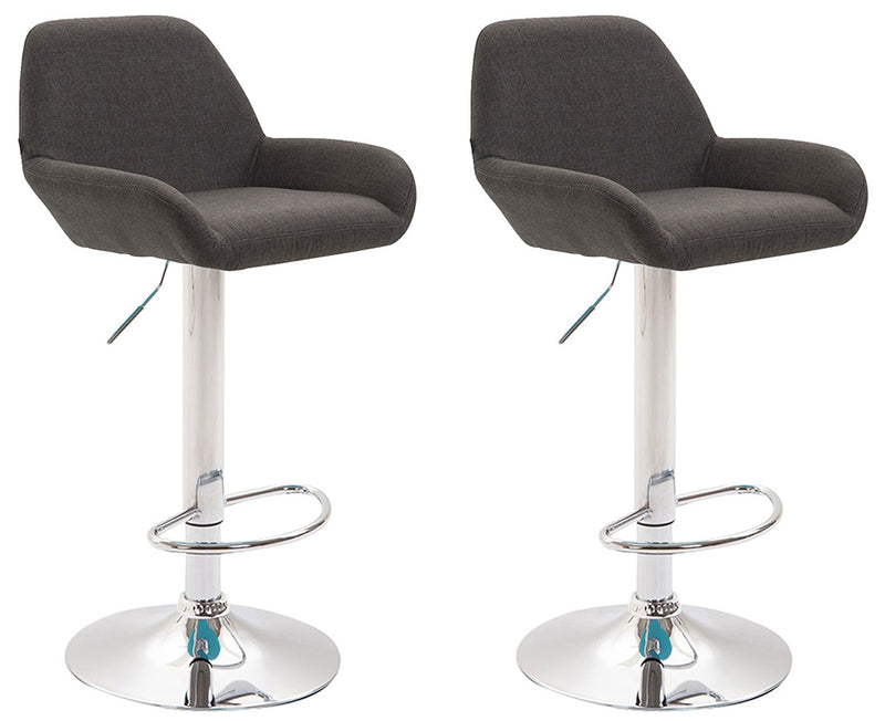 Set of 2 bar stools Braga fabric