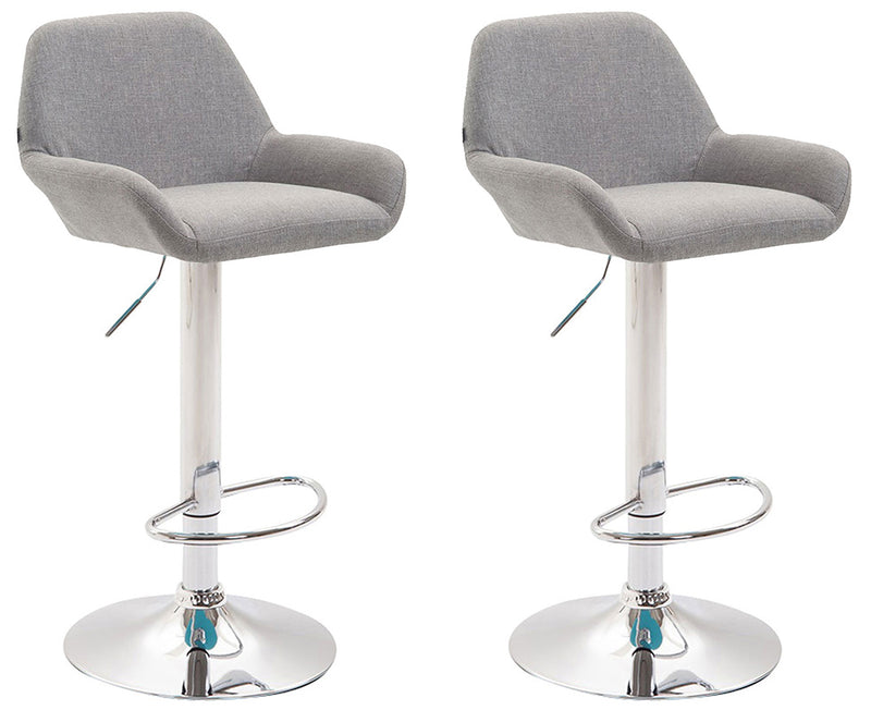 Set of 2 bar stools Braga fabric