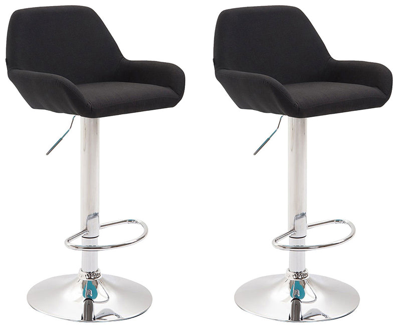Set of 2 bar stools Braga fabric