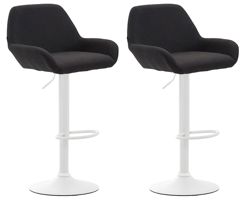 Set of 2 bar stools Braga fabric