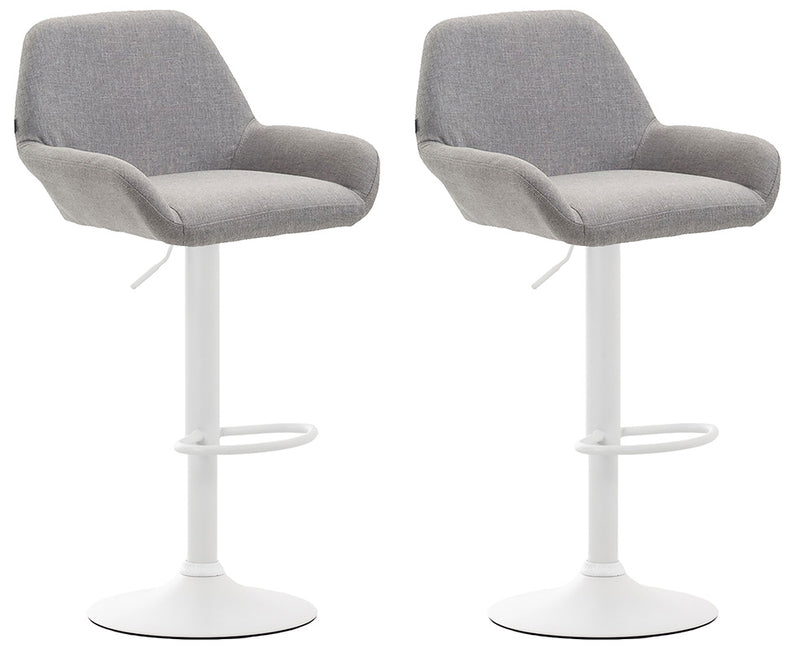 Set of 2 bar stools Braga fabric