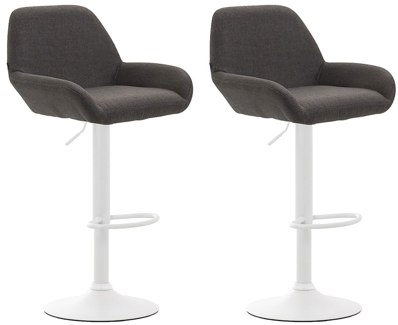 Set of 2 bar stools Braga fabric