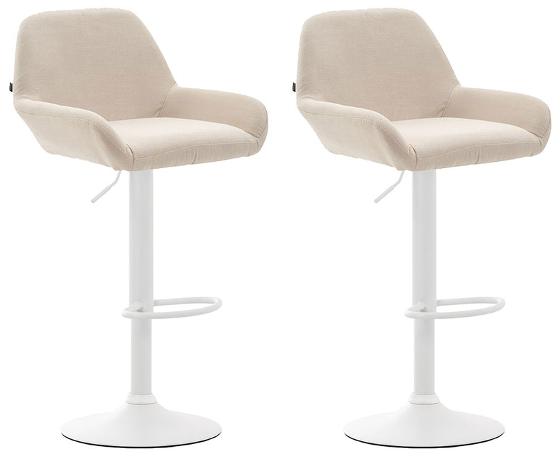 Set of 2 bar stools Braga fabric