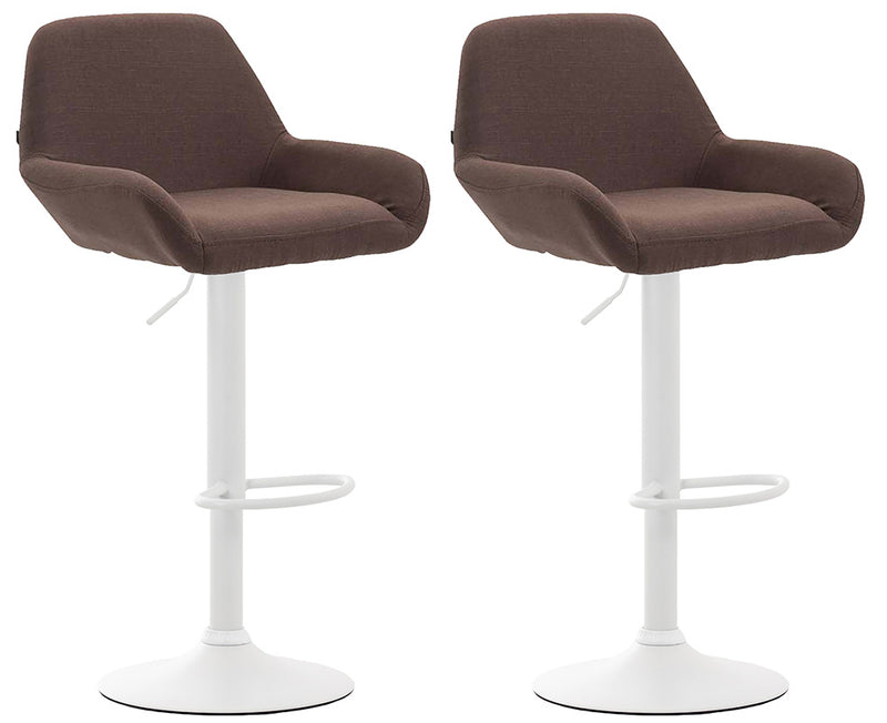 Set of 2 bar stools Braga fabric