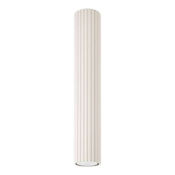 Plafond Deckenleuchte Karbon 40 Beige Aluminium Zylinder Modern