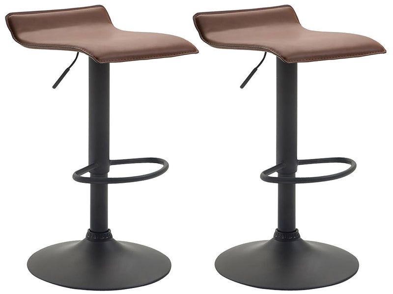 Set van 2 barkrukken Dyn V2 kunstleer