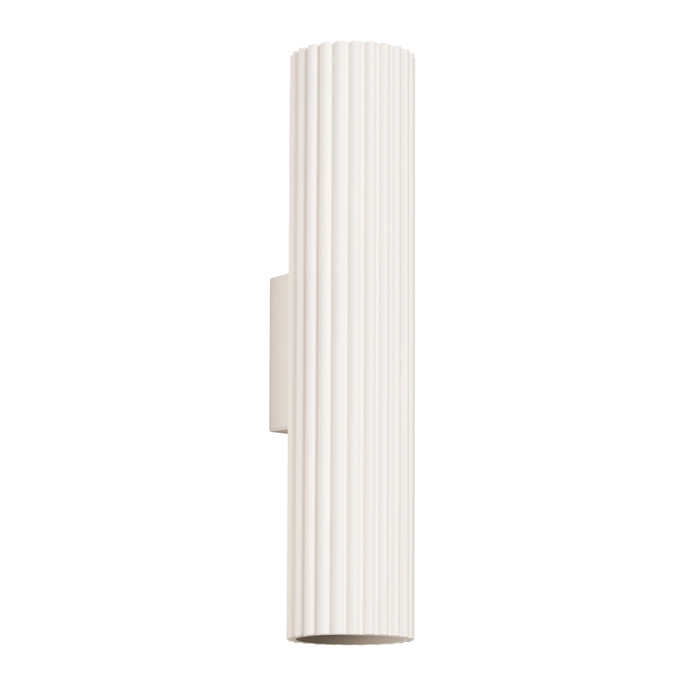 Wandleuchte Karbon 30 Beige Aluminium Zylinder Modern