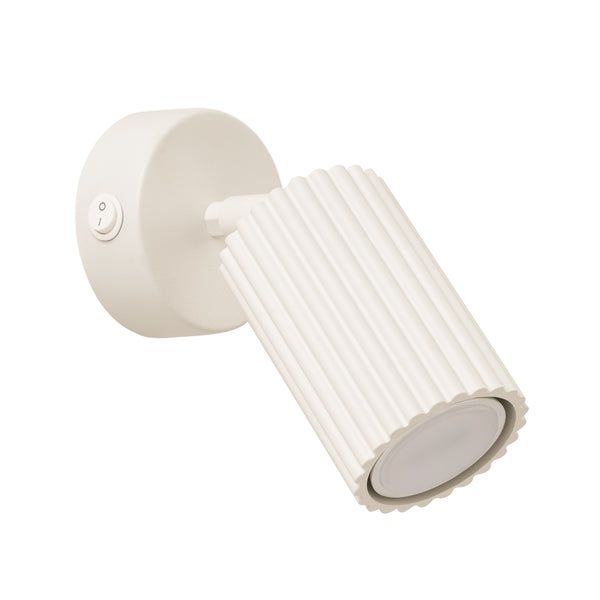 Wall light KARBON beige with switch