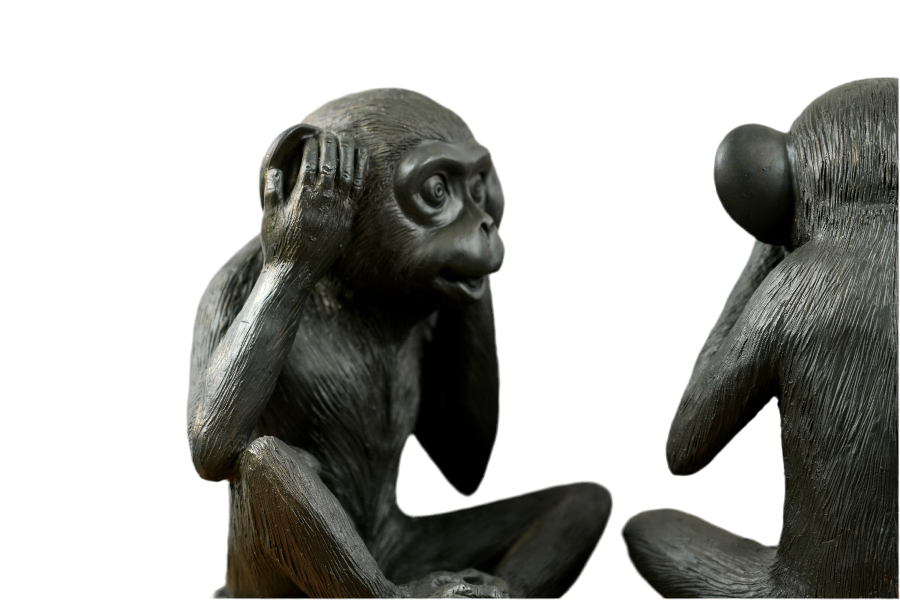Figuur van 3 apen Hoor geen kwaad, zie geen kwaad, spreek geen kwaad - XXL-formaat