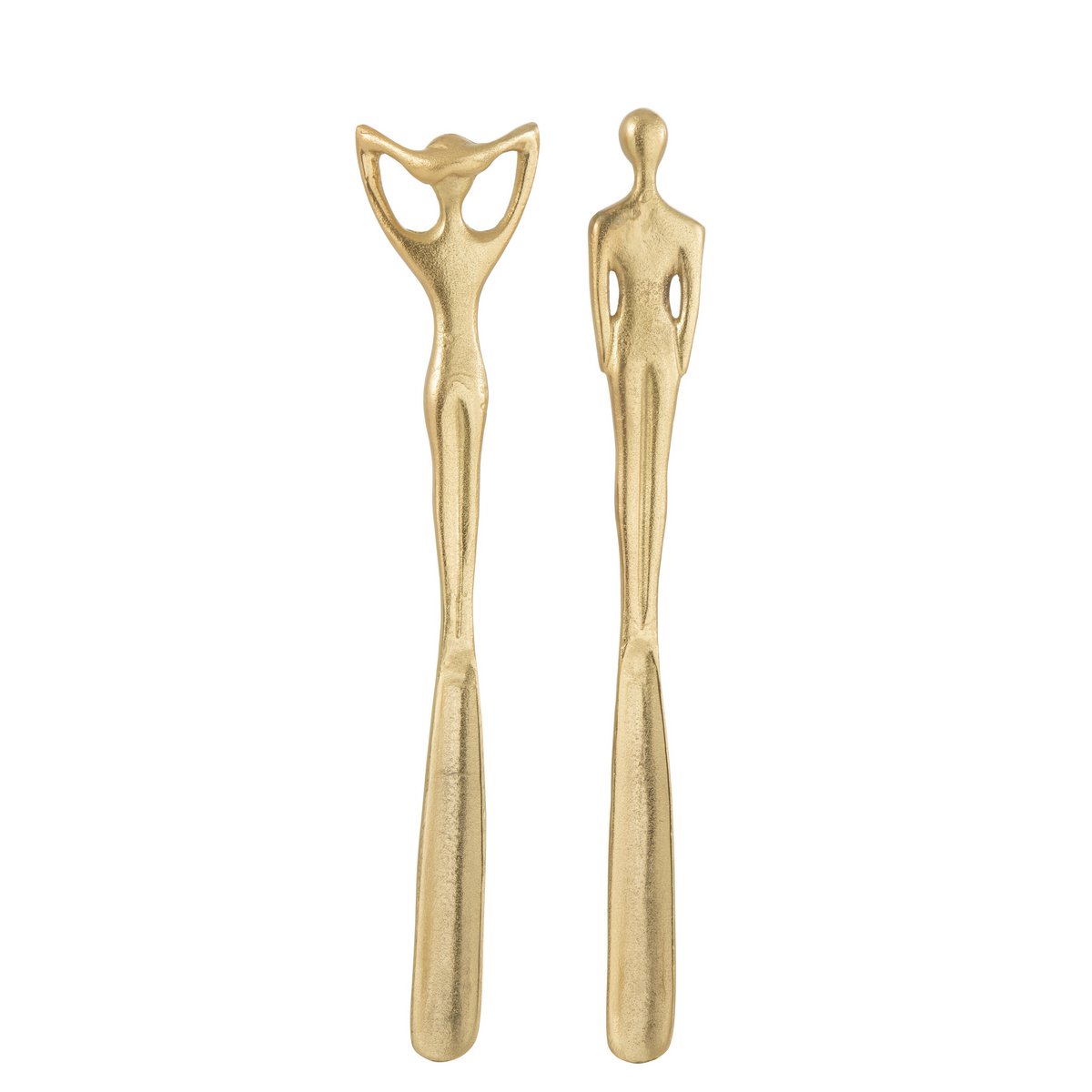 J-Line Schuhanzieher Mann/Frau Aluminium Gold 2er-Sortiment