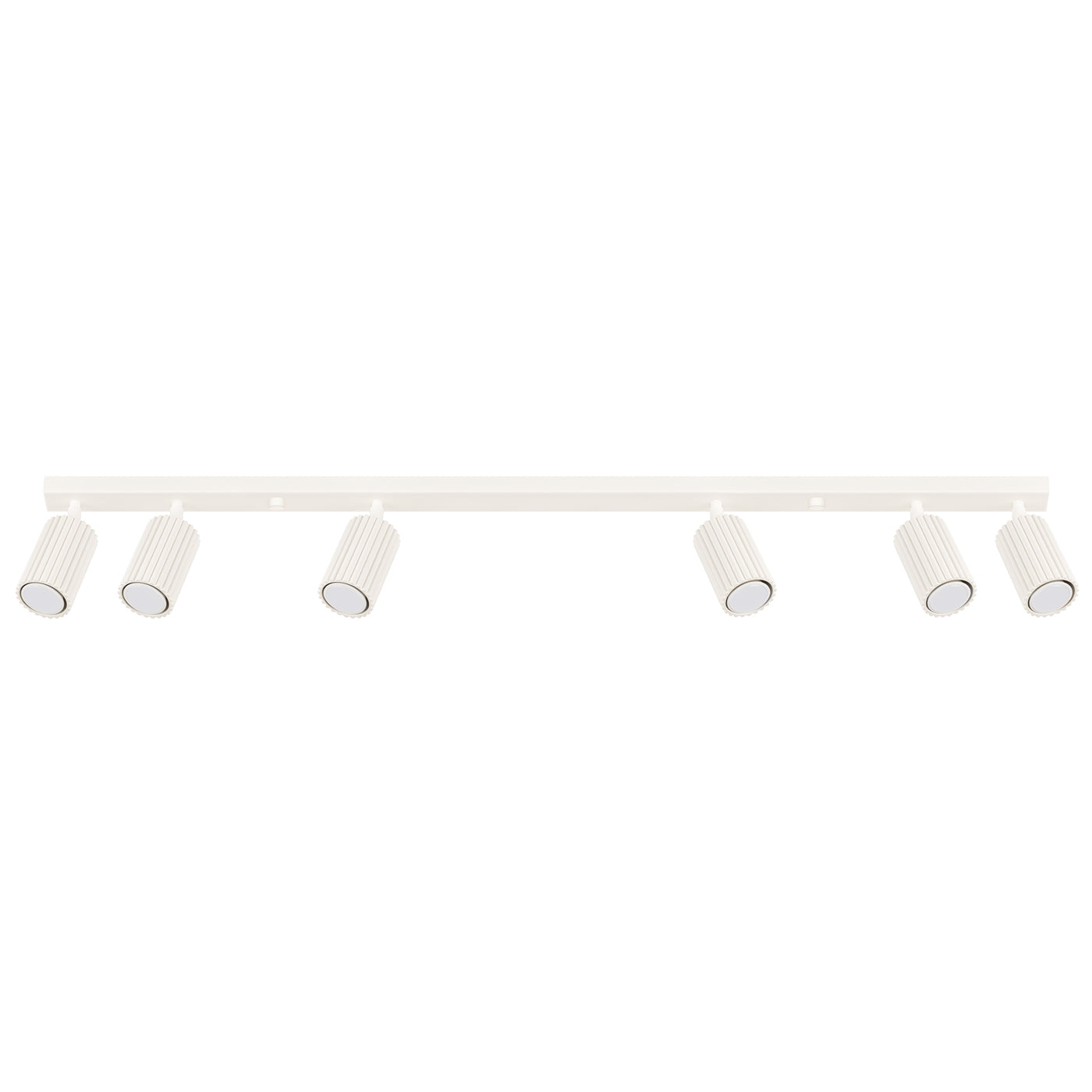 Deckenleuchte Karbon 6L Beige Aluminium Linear Design Plafond