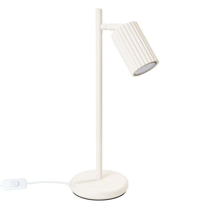 Tischlampe Karbon Beige Aluminium Minimalistisch Modern